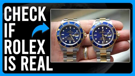 how do you know if rolex watch is real|identifying rolex watches.